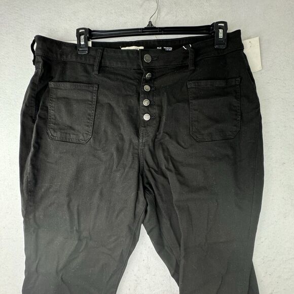 NEW $98 Warp And Weft PHL Philadelphia Slim Boot Cut Black Jeans Women’s Plus 22 - Picture 10 of 13